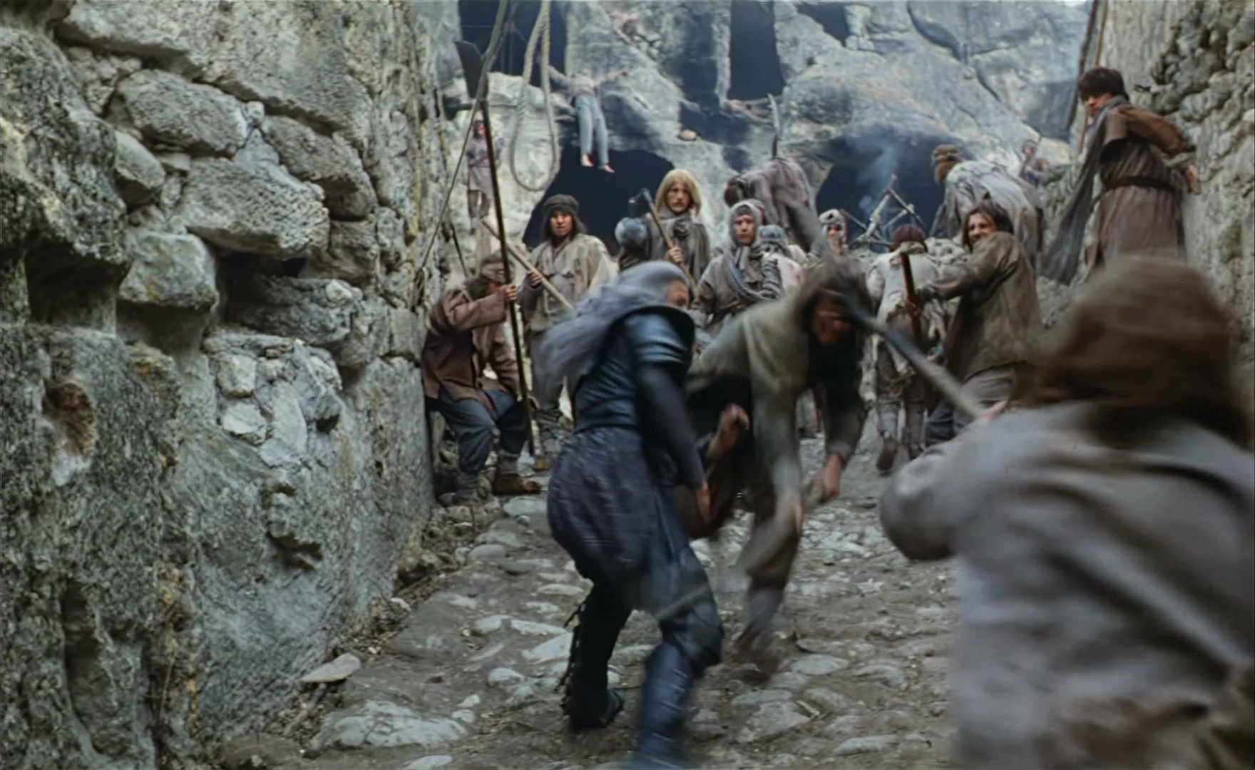 Es ist nicht leicht, ein Gott zu sein (1989), wide, 1.63:1 — film still