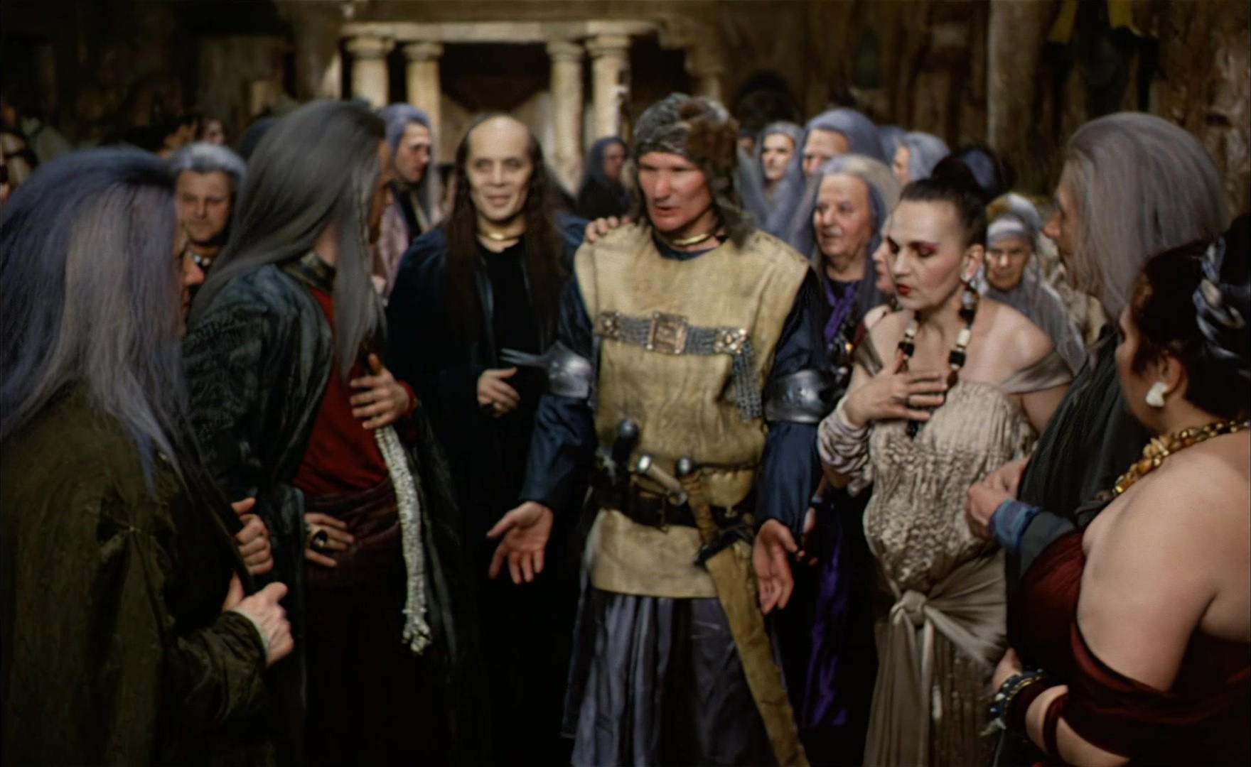 Es ist nicht leicht, ein Gott zu sein (1989), wide, 1.63:1 — film still