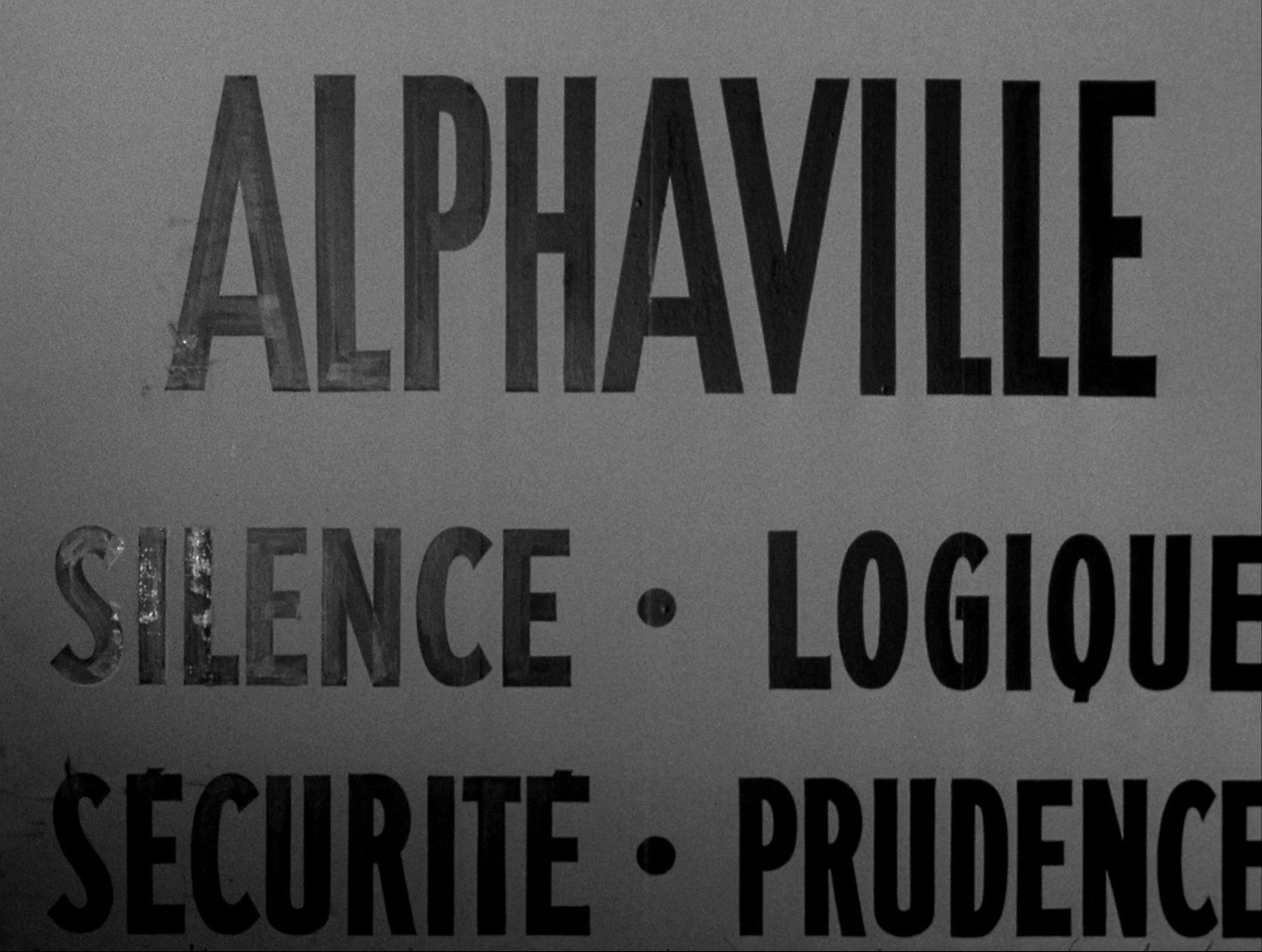 Alphaville: Une étrange aventure de Lemmy Caution (1965), wide, 1.32:1 — film still