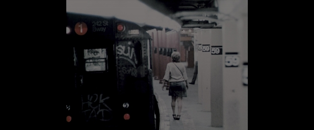 Wide shot frame from The Wolf of Wall Street — walking, shirt, train