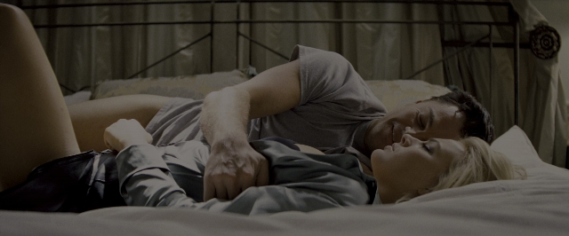Wide shot frame from The Wolf of Wall Street — bed, shirt, person