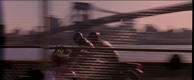Frame from Black Rain — sitting, shirt, helicopter