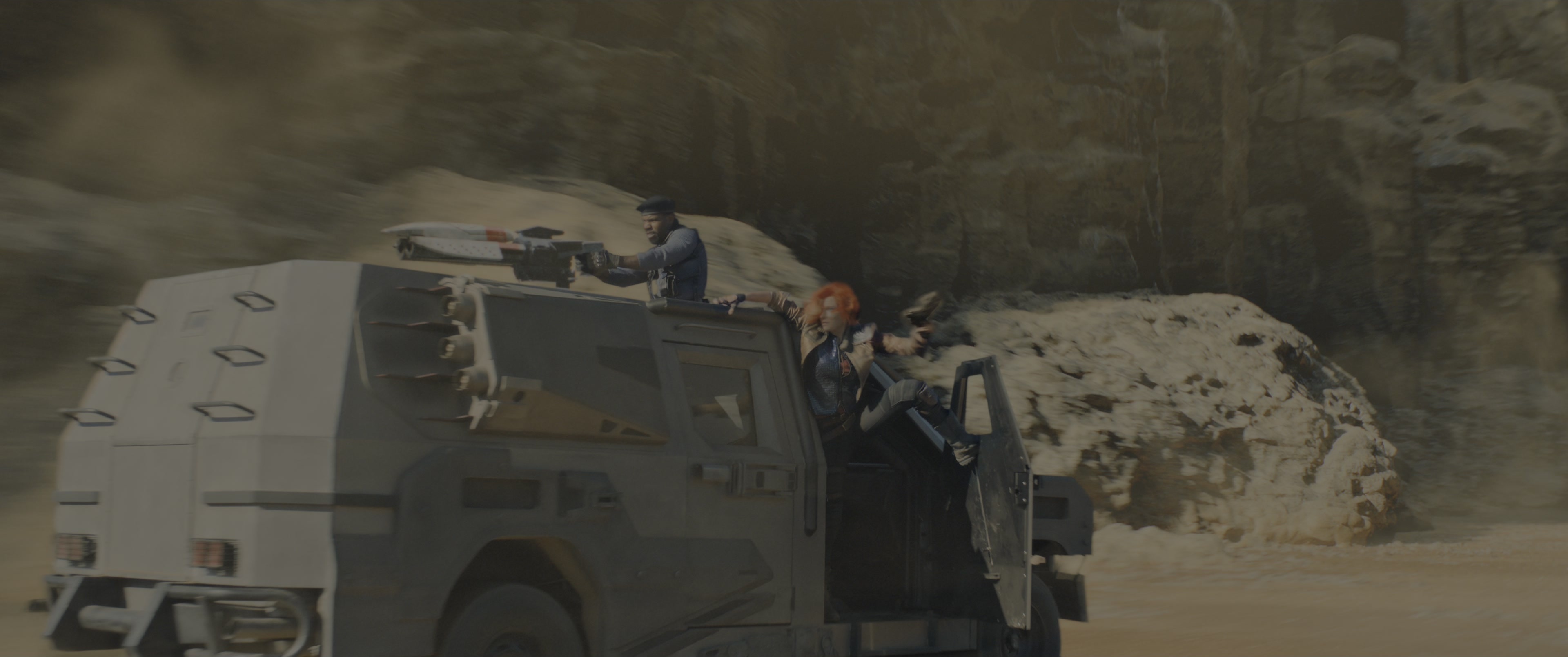 Borderlands (2024), wide, 2.39:1 — film still