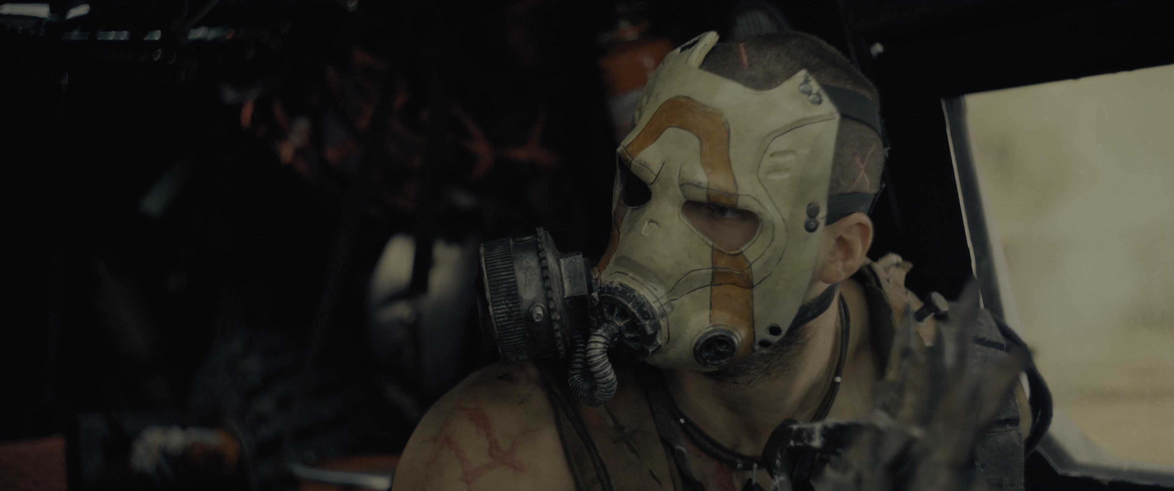 Borderlands (2024), close, 2.39:1 — film still