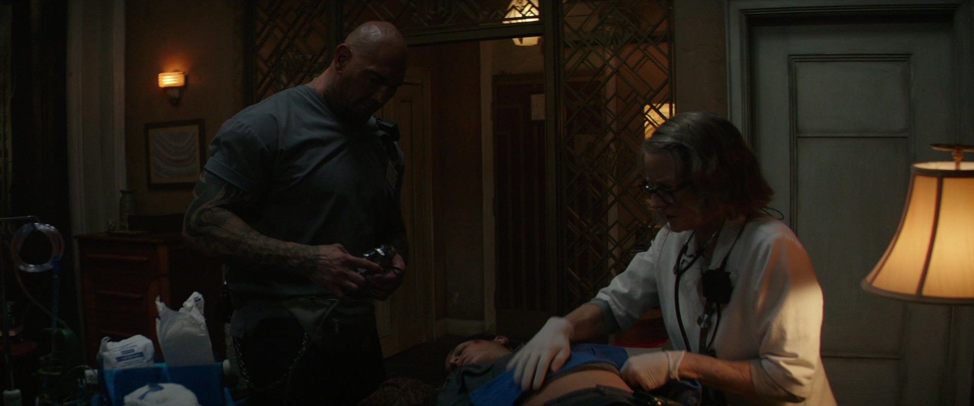 Hotel Artemis (2018), wide, 2.40:1 — film still