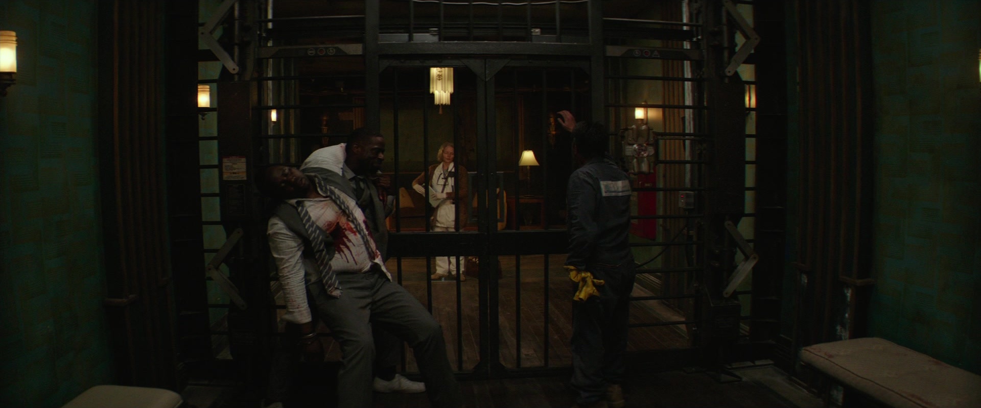 Hotel Artemis (2018), wide, 2.40:1 — film still