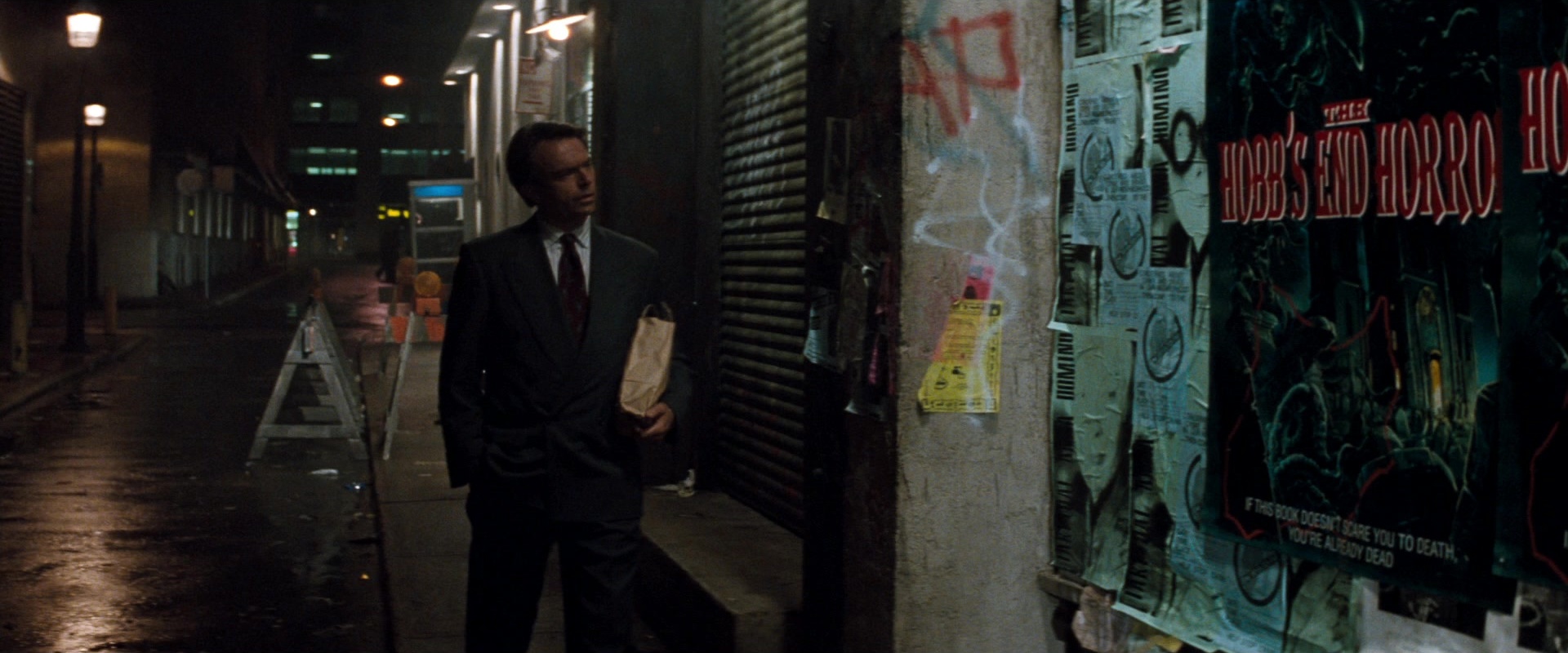 In the Mouth of Madness (1991), wide, 2.40:1 — film still