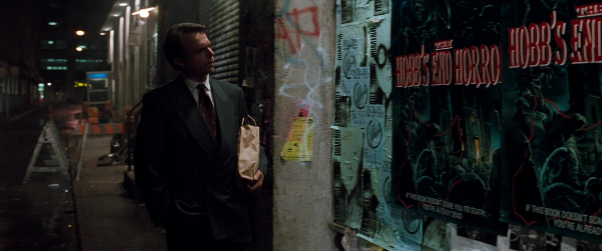 In the Mouth of Madness (1991), wide, 2.40:1 — film still