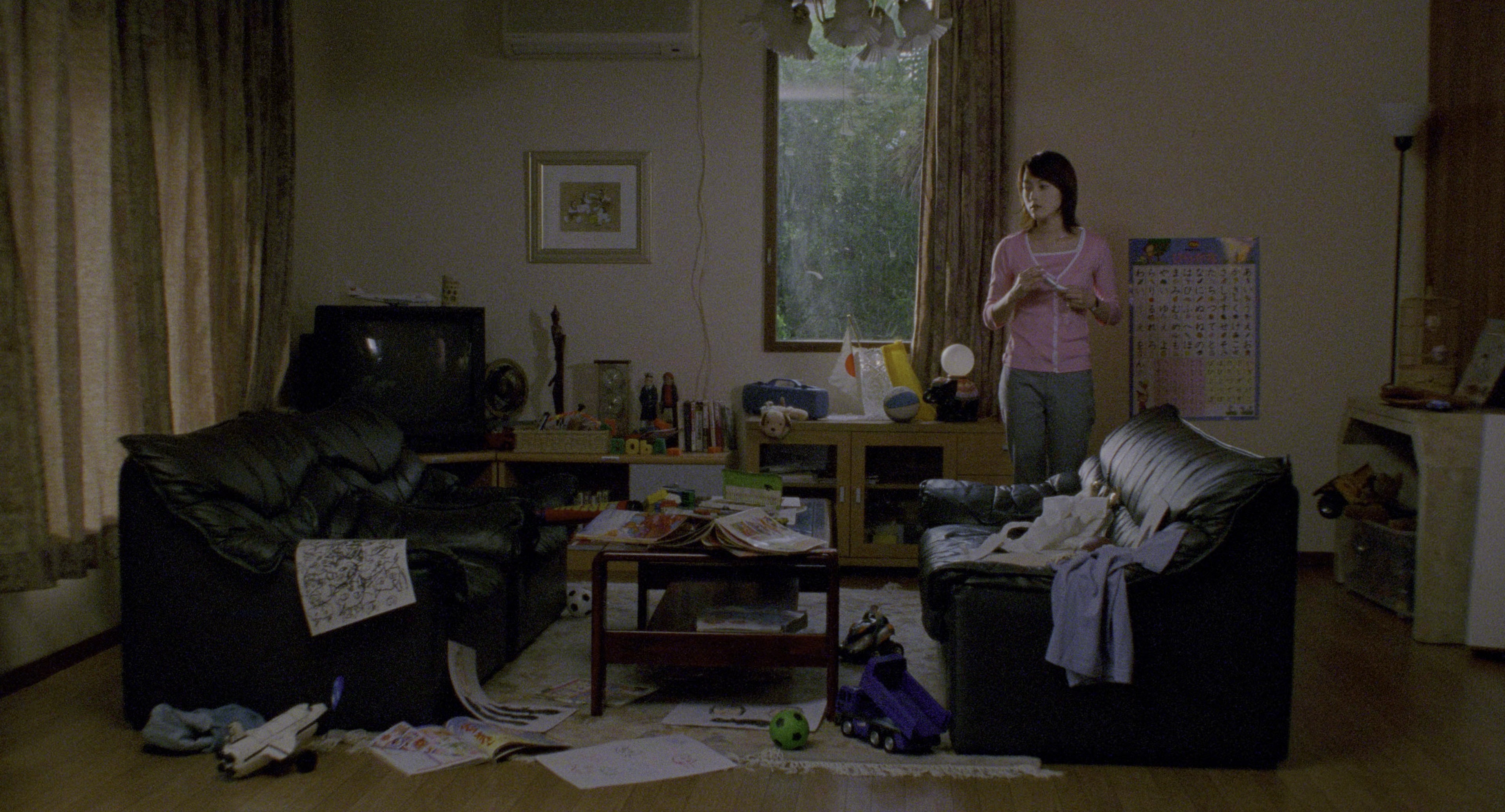 Ju-on (2002), wide, 1.85:1 — film still
