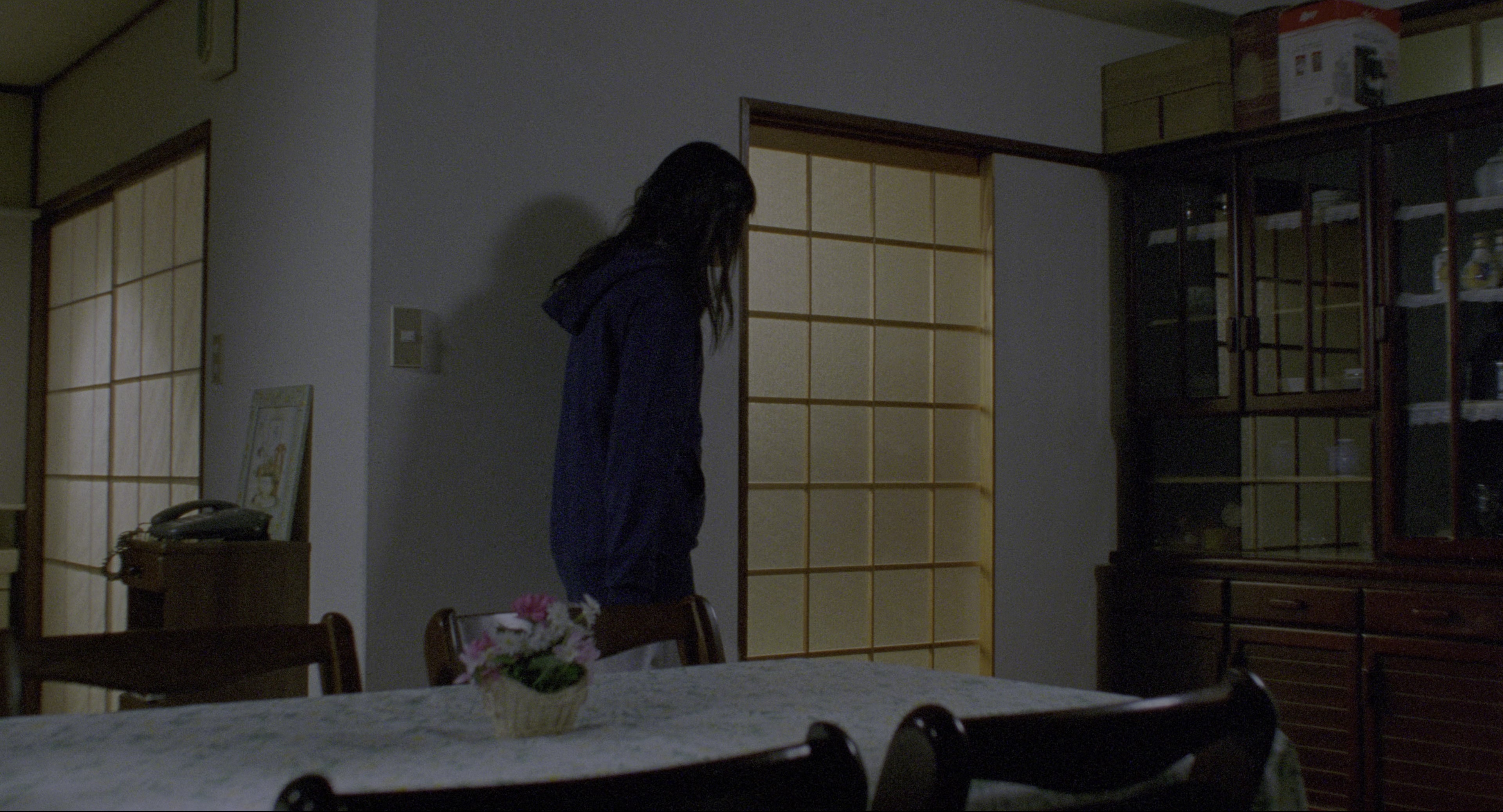 Ju-on (2002), wide, 1.85:1 — film still