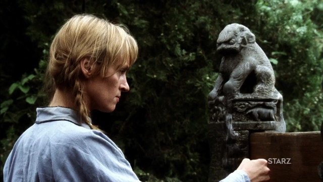 Wide shot frame from Kill Bill: Vol. 2 — standing, shirt, hair