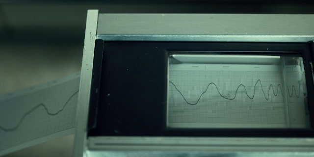 Wide shot frame from Stranger Things — home appliance
