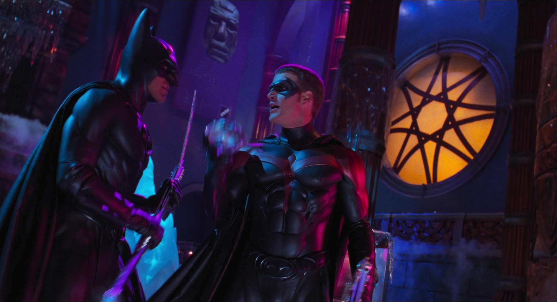 Batman & Robin (1997), wide, 1.85:1 — film still