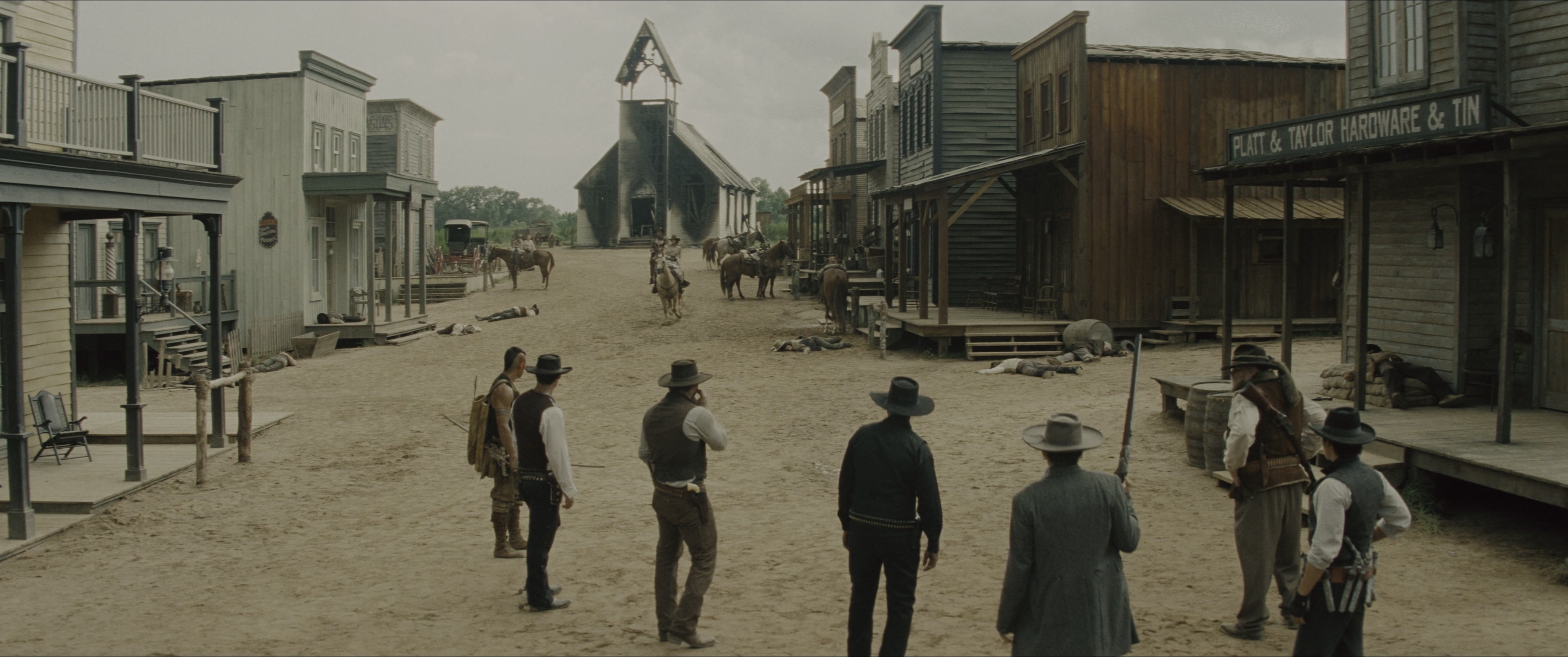 The Magnificent Seven (2016), wide, 2.39:1 — film still