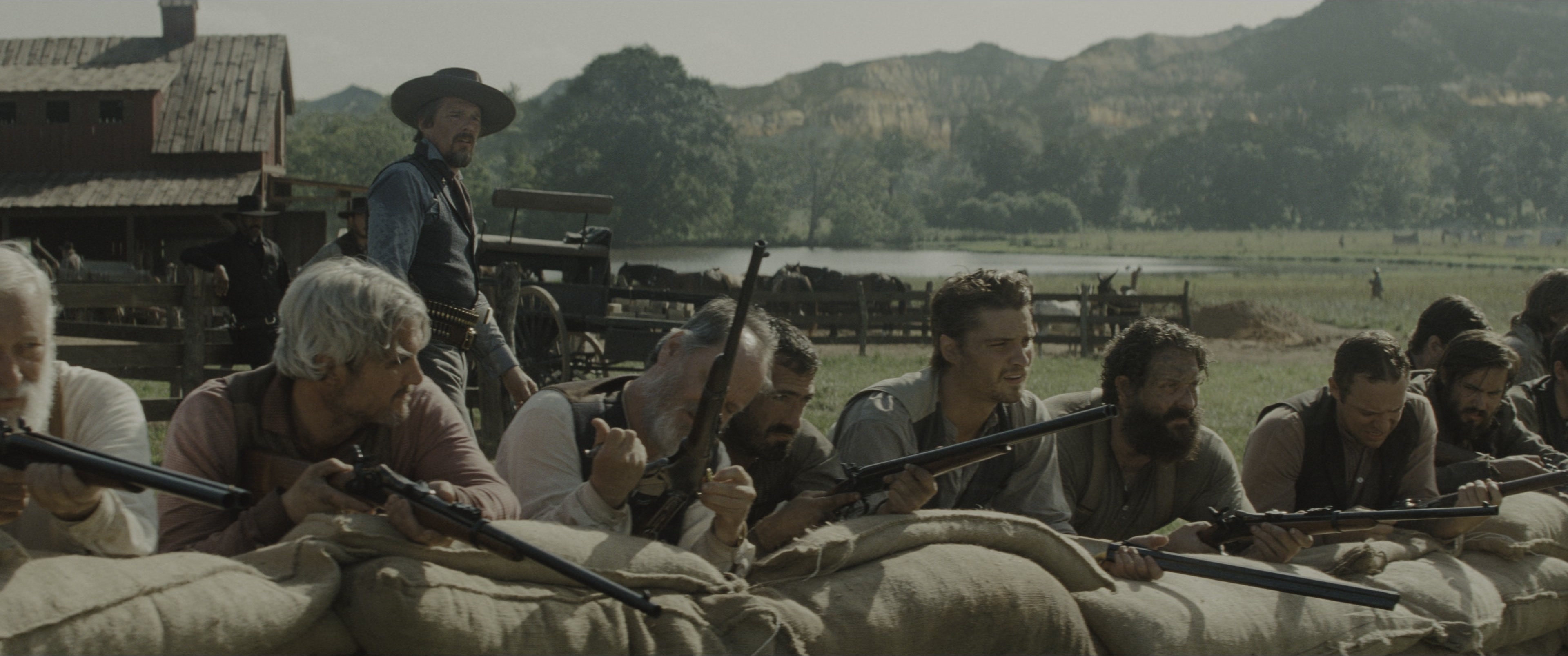The Magnificent Seven (2016), wide, 2.39:1 — film still