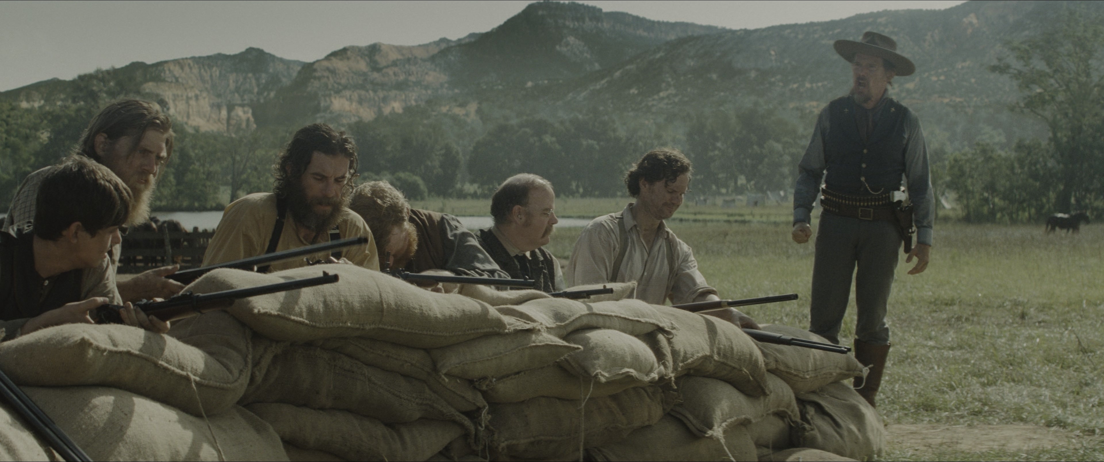 The Magnificent Seven (2016), wide, 2.39:1 — film still
