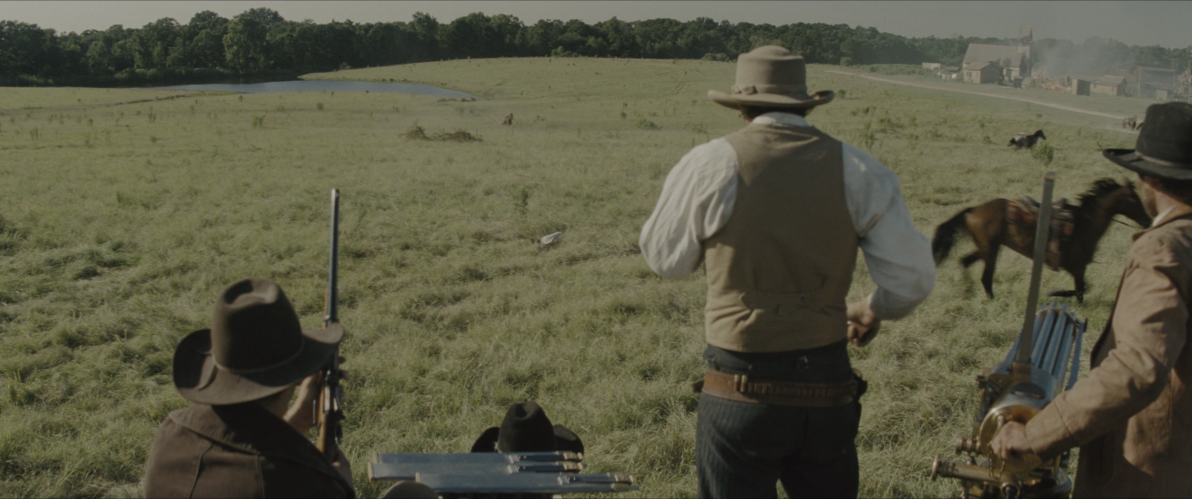 The Magnificent Seven (2016), wide, 2.39:1 — film still