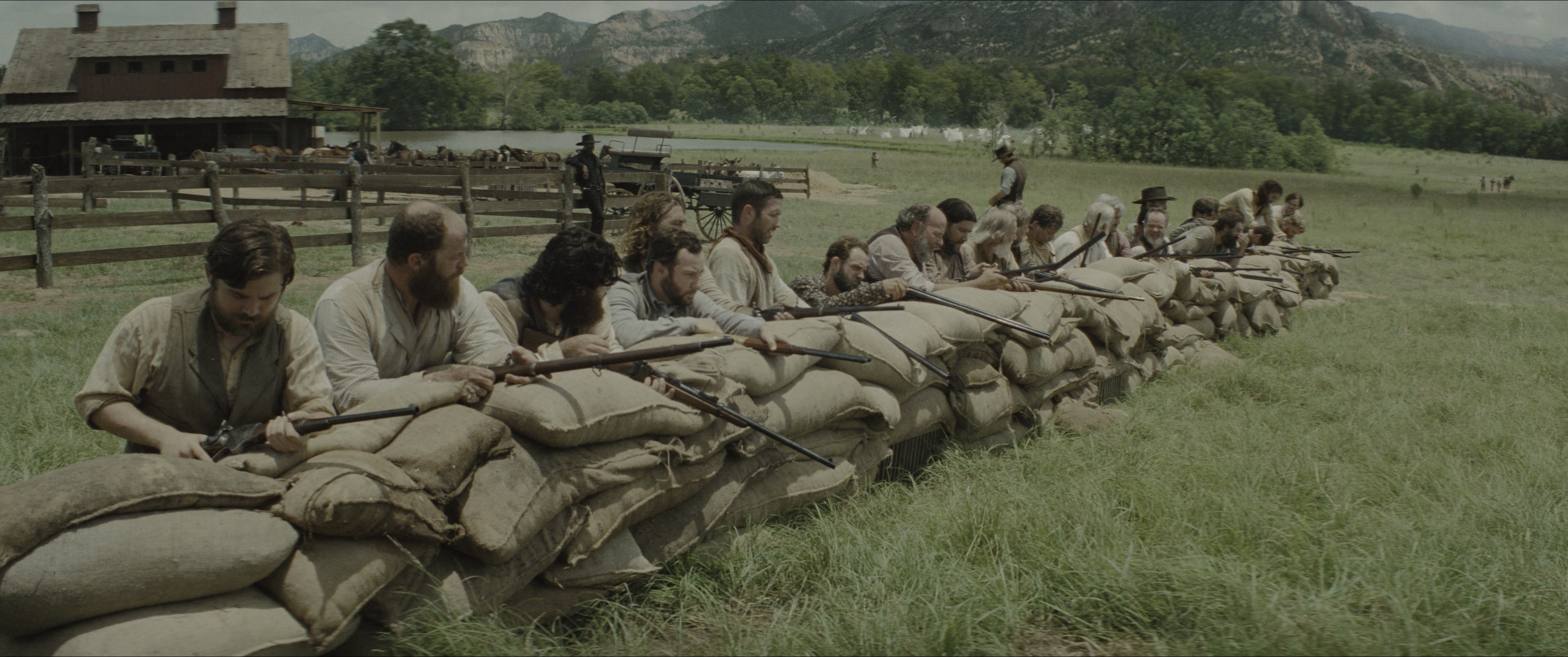 The Magnificent Seven (2016), wide, 2.39:1 — film still
