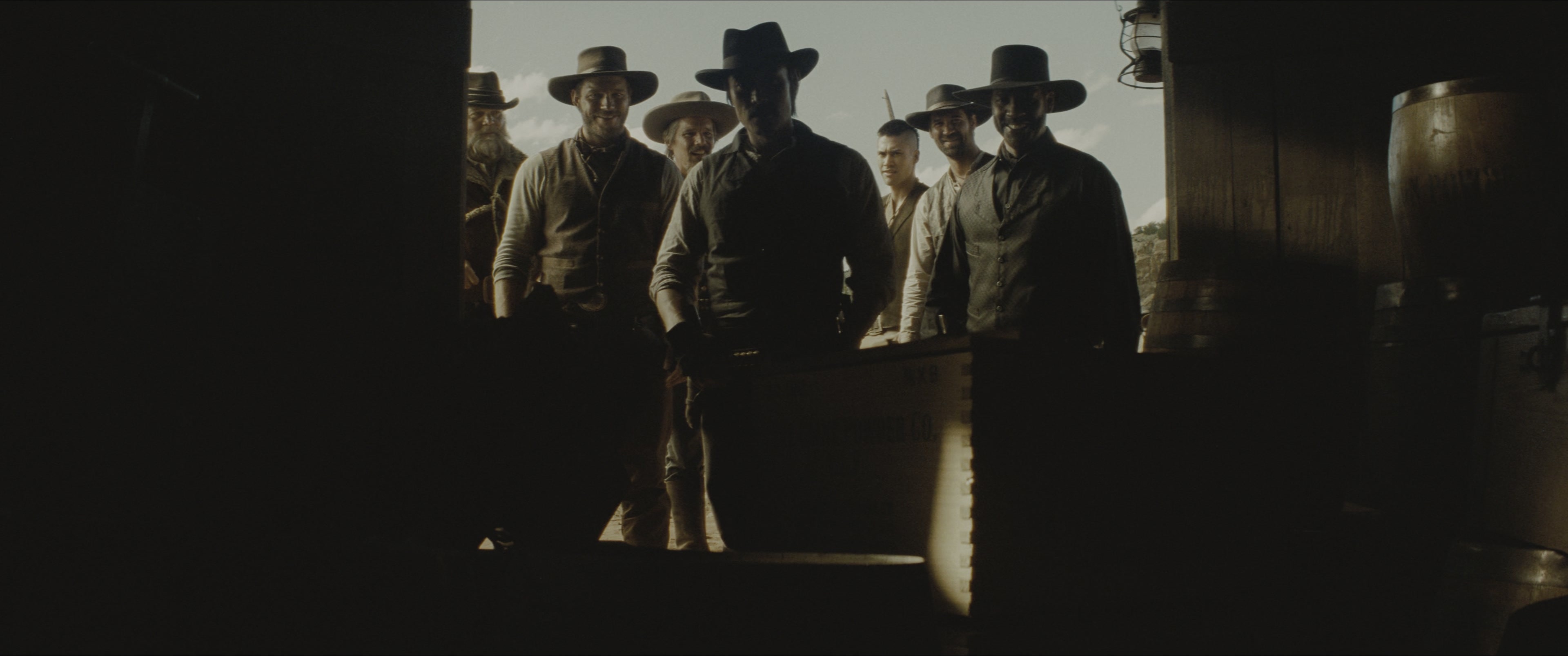 The Magnificent Seven (2016), wide, 2.39:1 — film still