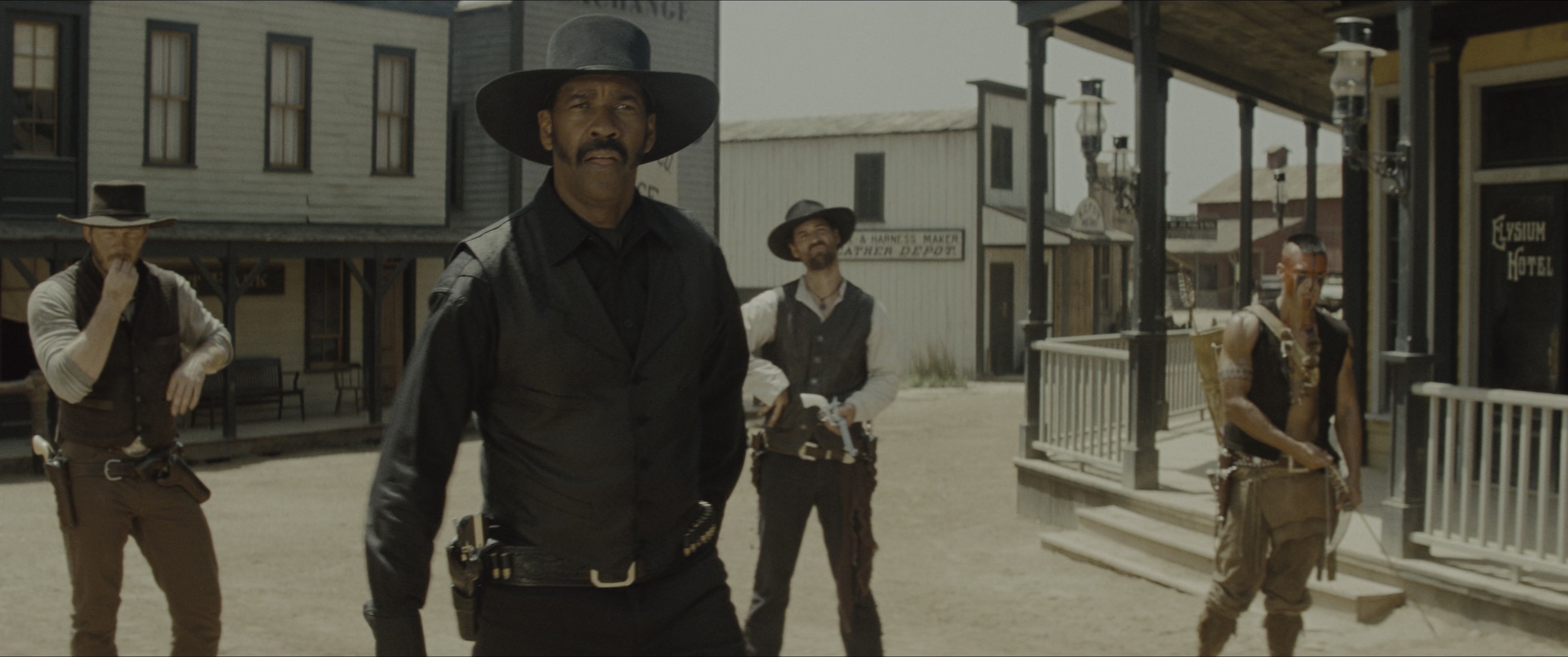 The Magnificent Seven (2016), wide, 2.39:1 — film still