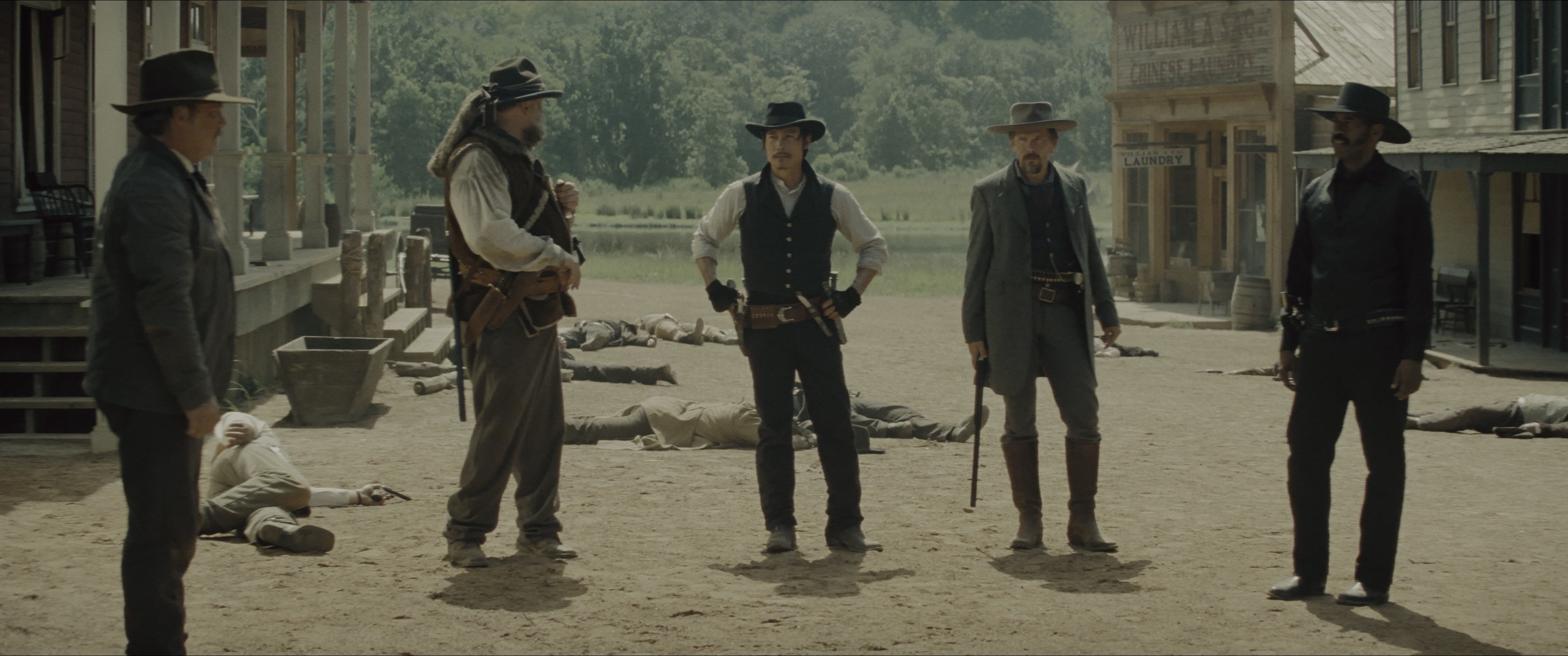 The Magnificent Seven (2016), wide, 2.39:1 — film still