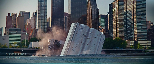 Wide shot frame from Zoolander 2 — walking, water, glass