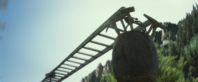 Wide shot frame from The Lone Ranger — water, ladder
