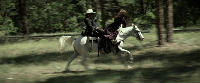Frame from The Lone Ranger — hat, horse, saddle