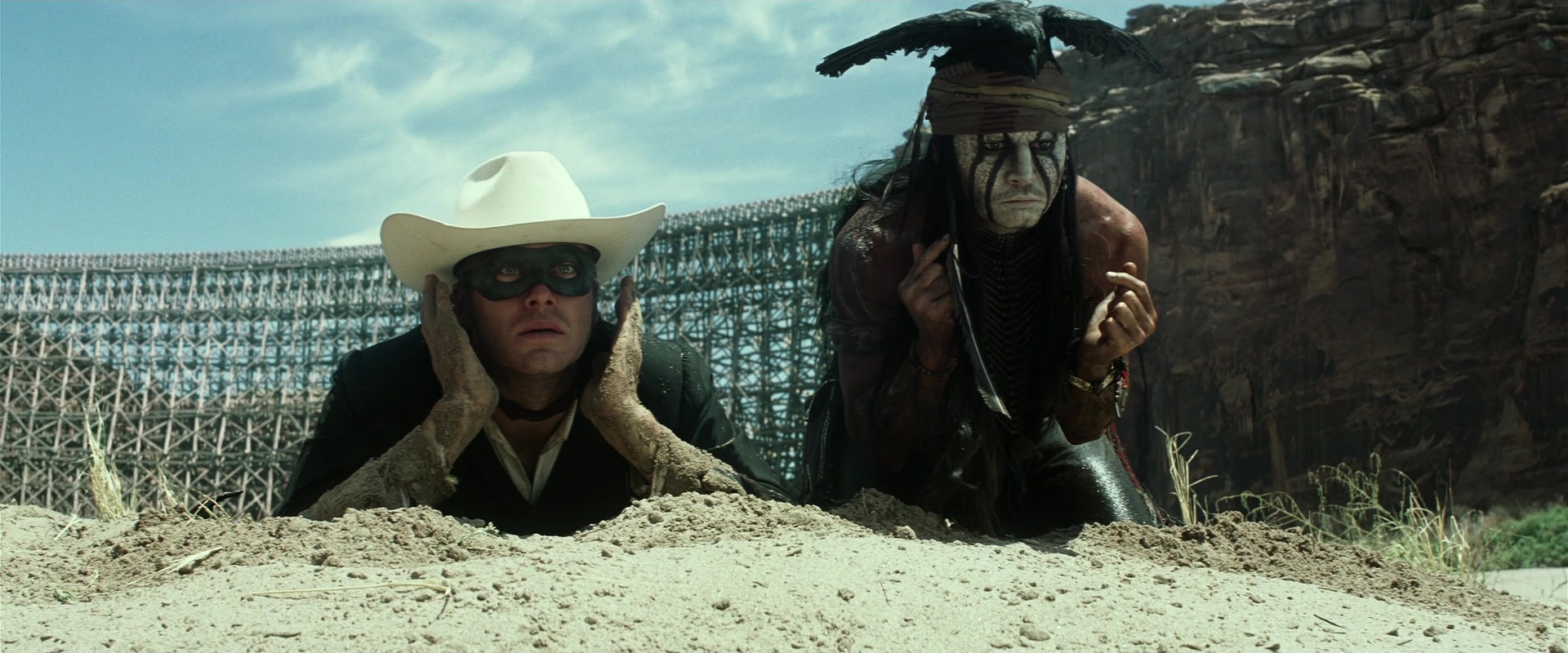 The Lone Ranger (2013), wide, 2.40:1 — film still
