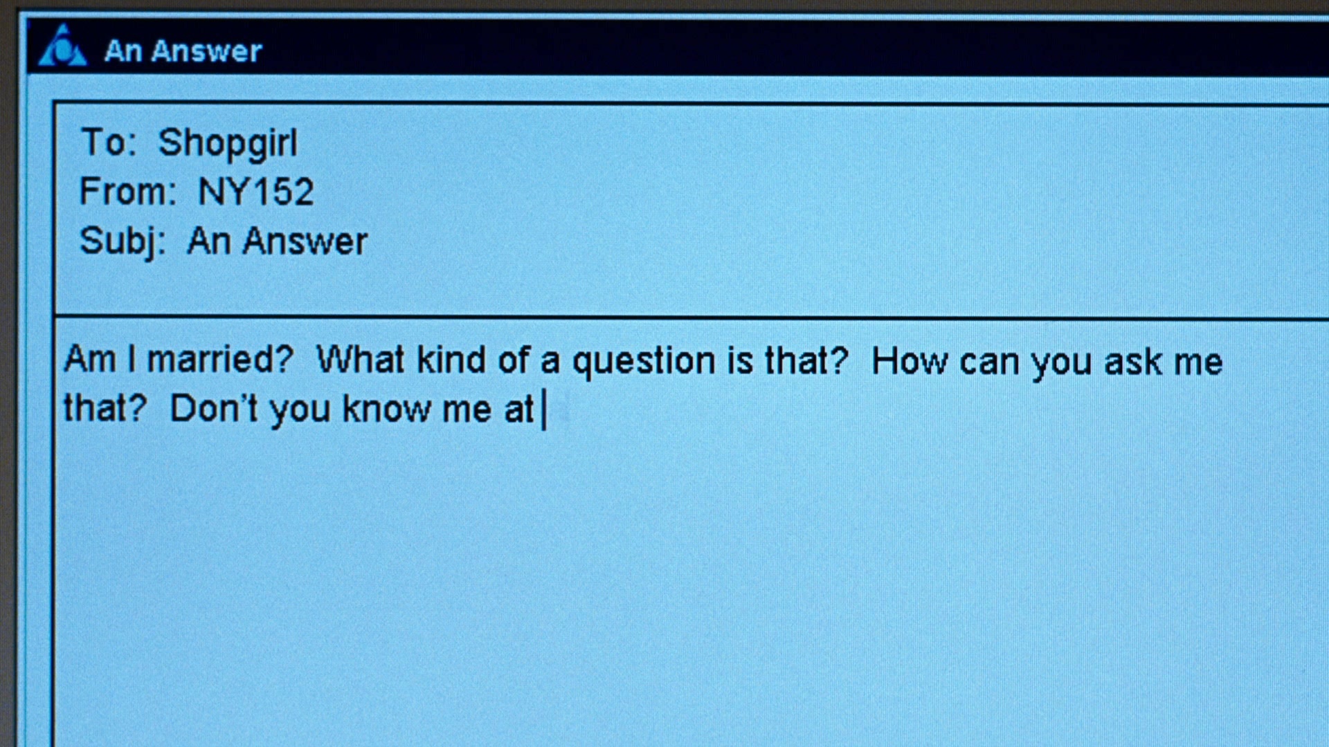 You've Got Mail (1998), unknown, 1.78:1 — film still