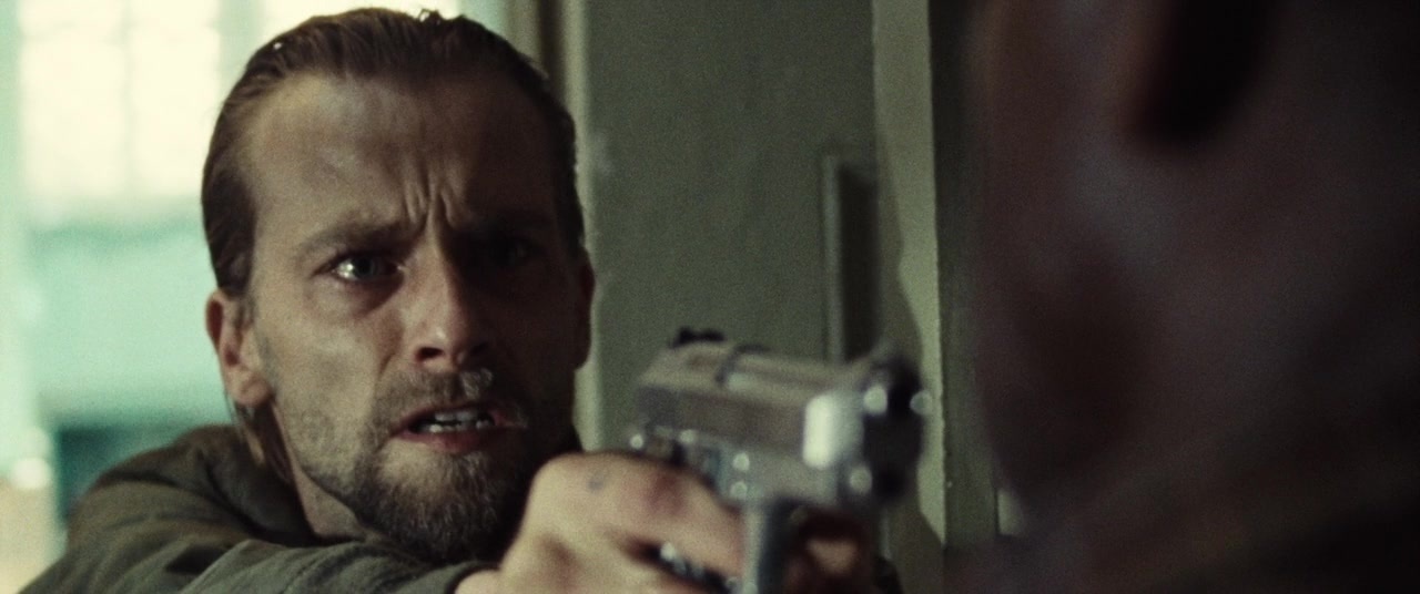 Supremacy (2014), close, 2.39:1 — film still