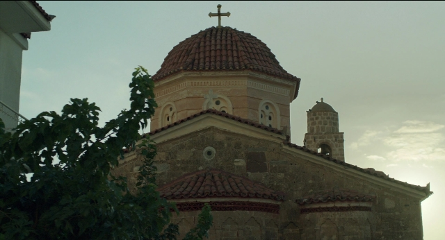 Frame from Before Midnight — tower, building