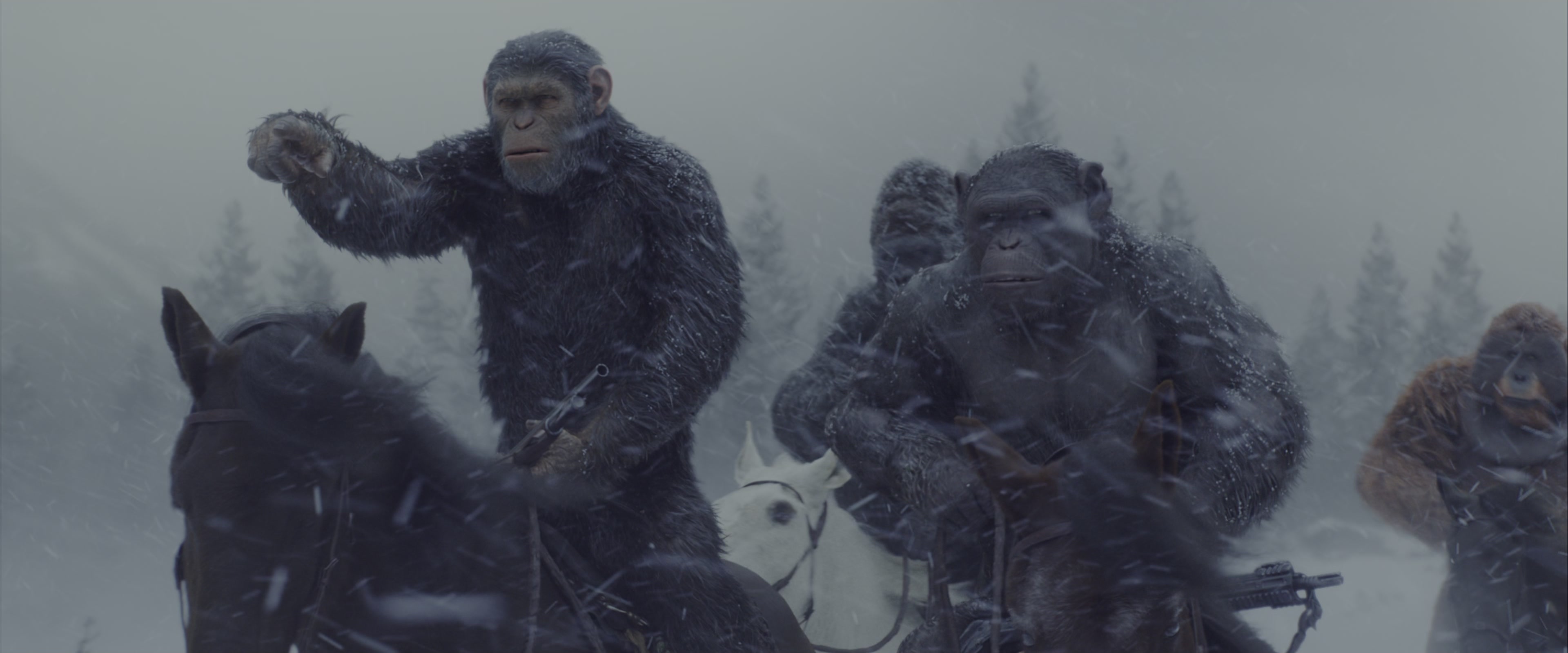 War for the Planet of the Apes (2017), wide, 2.40:1 — film still