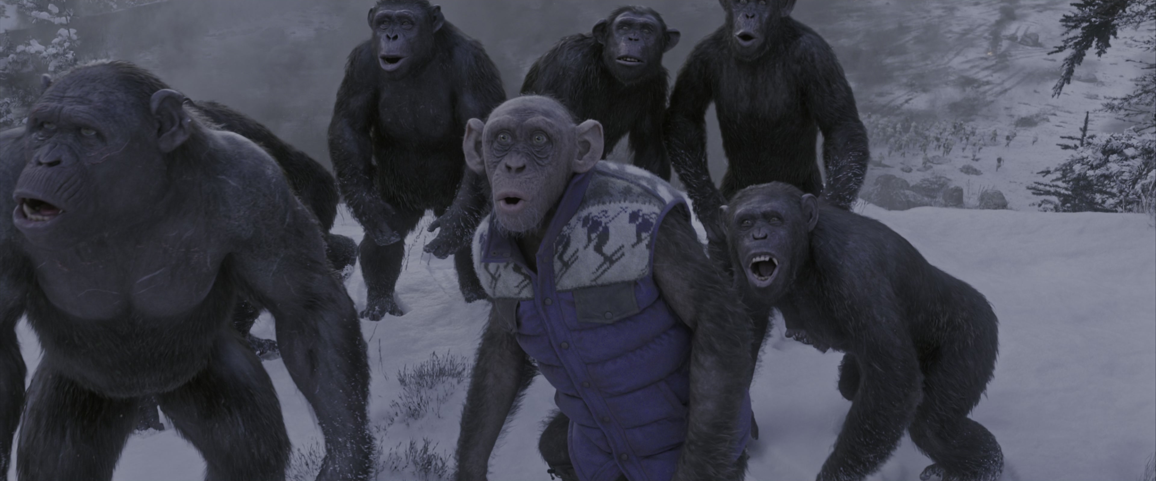 War for the Planet of the Apes (2017), wide, 2.40:1 — film still