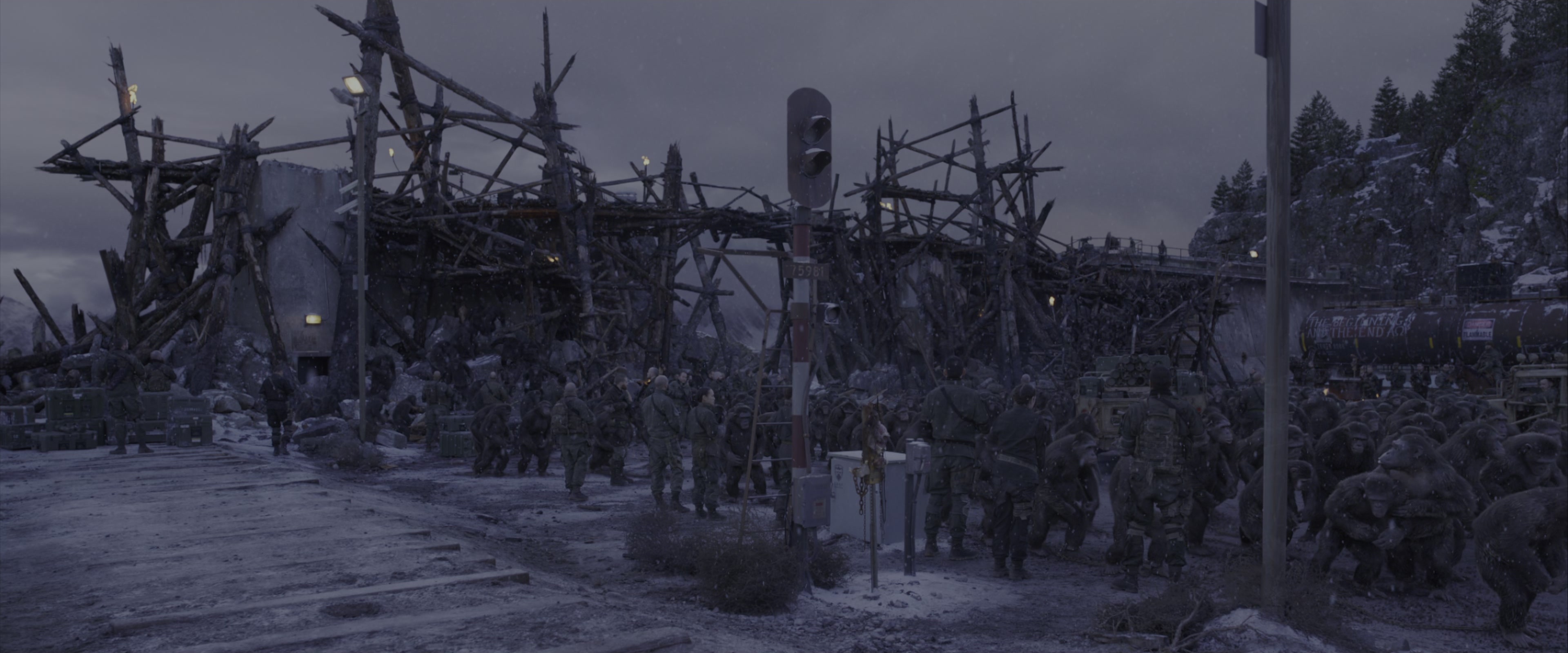 War for the Planet of the Apes (2017), wide, 2.40:1 — film still