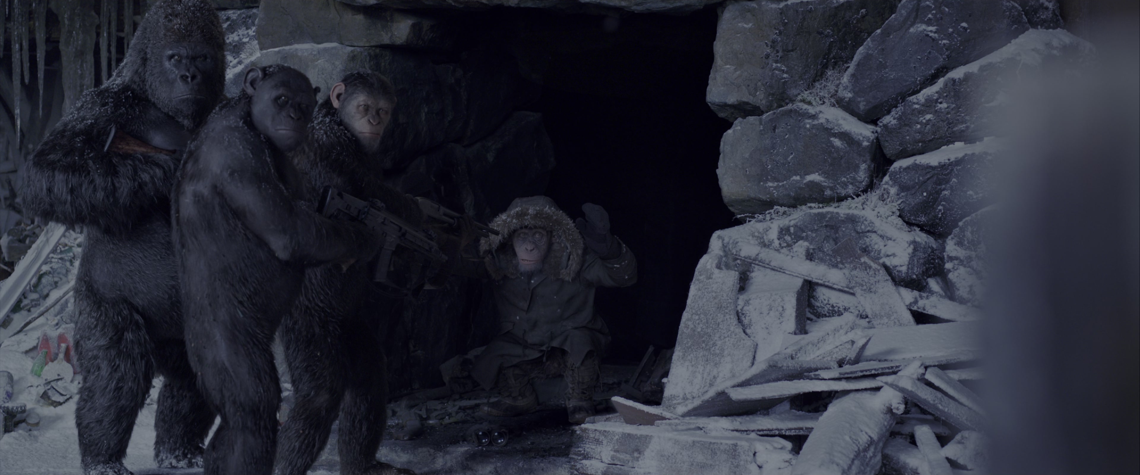 War for the Planet of the Apes (2017), wide, 2.40:1 — film still