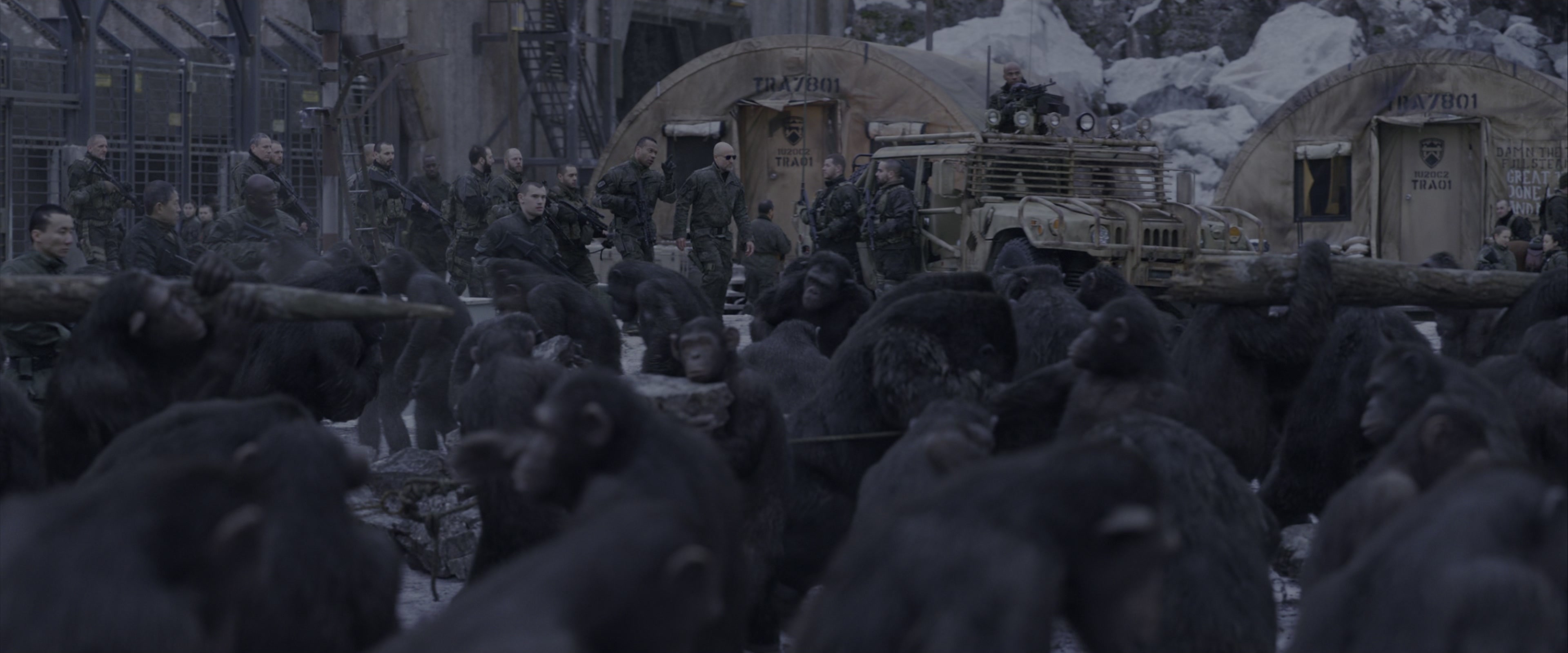 War for the Planet of the Apes (2017), wide, 2.40:1 — film still