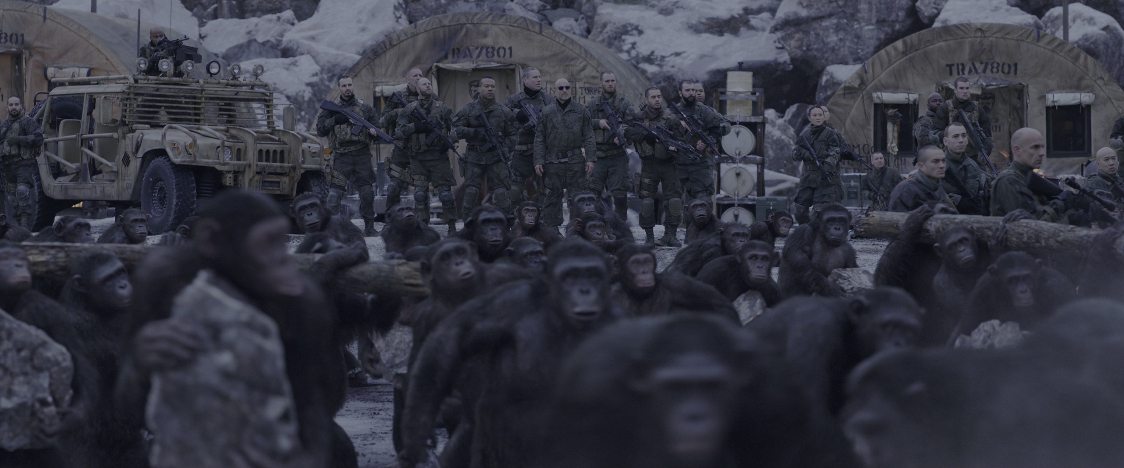 War for the Planet of the Apes (2017), wide, 2.40:1 — film still