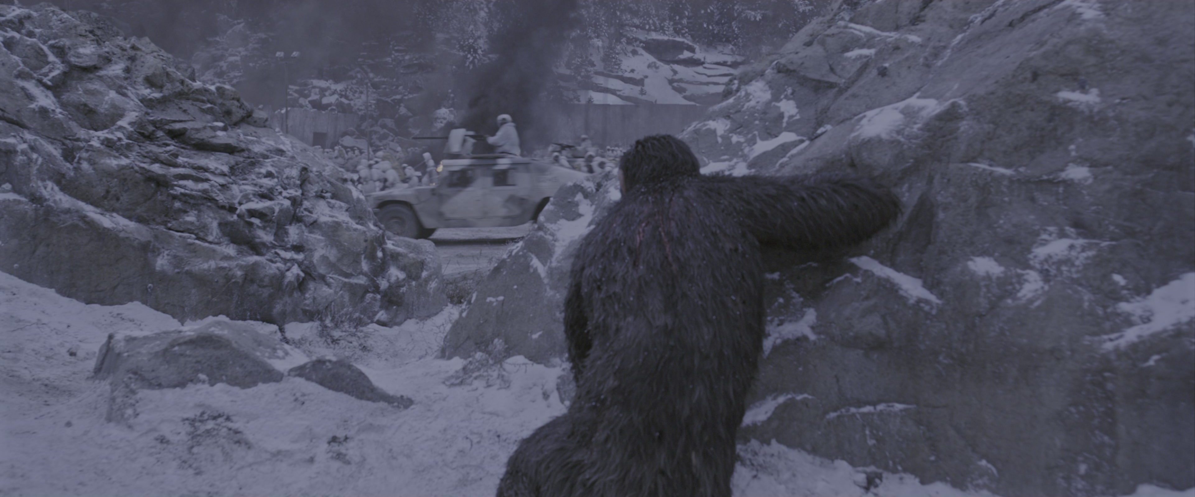War for the Planet of the Apes (2017), wide, 2.40:1 — film still