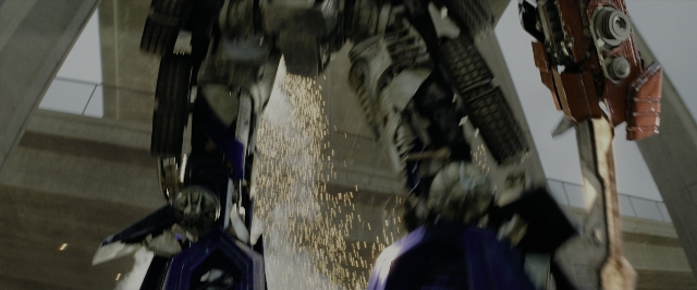 Wide shot frame from Transformers — building