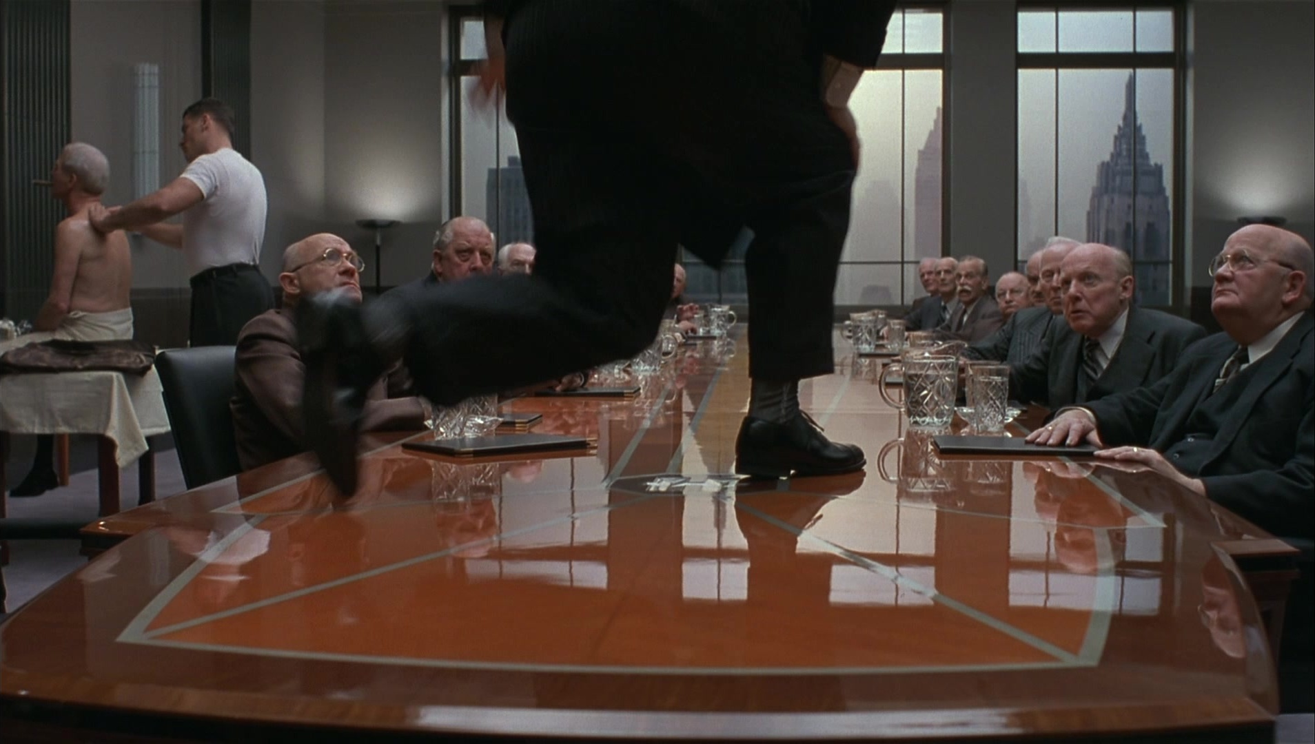 The Hudsucker Proxy (1994), wide, 1.77:1 — film still