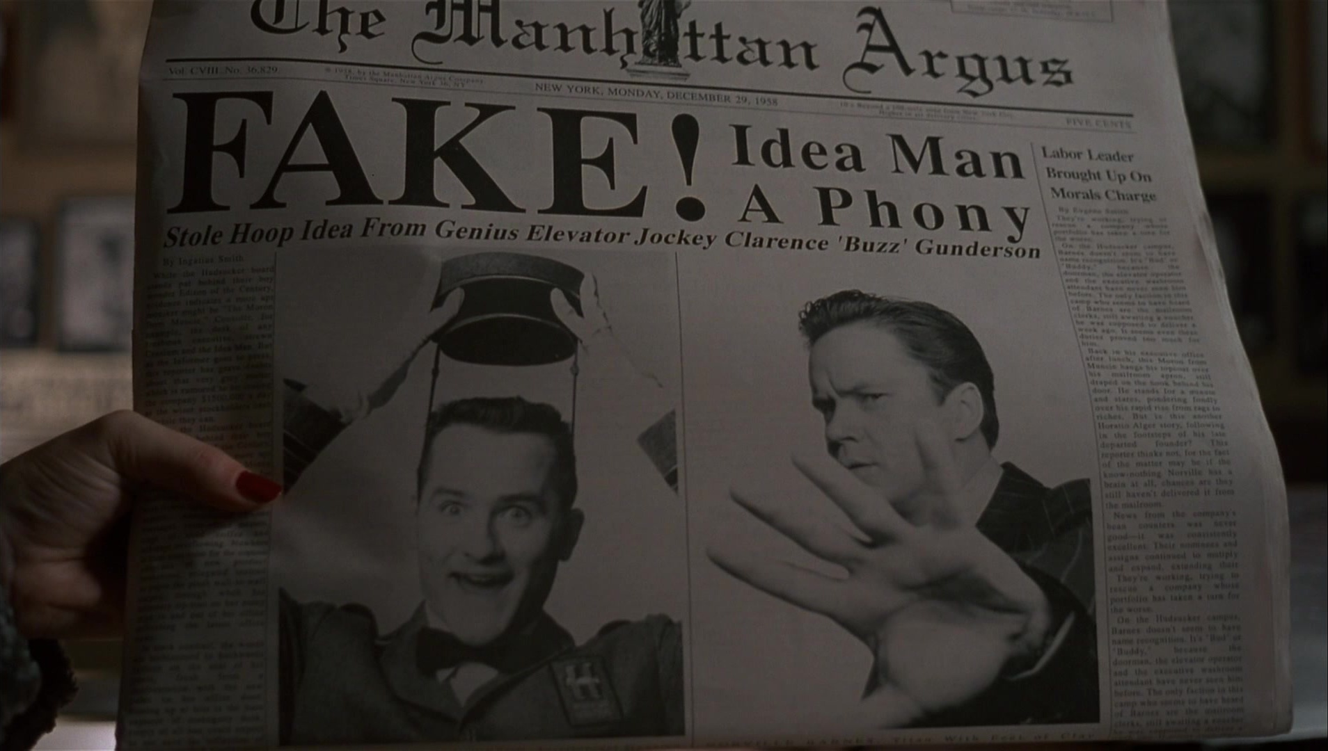 The Hudsucker Proxy (1994), wide, 1.77:1 — film still