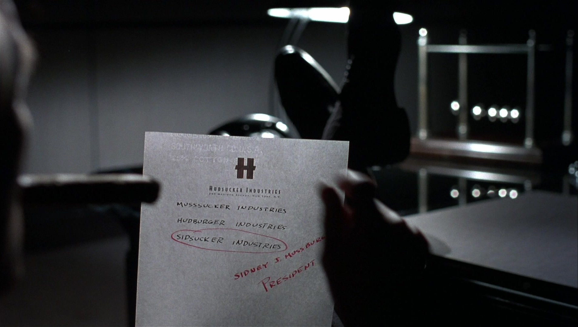 The Hudsucker Proxy (1994), unknown, 1.77:1 — film still