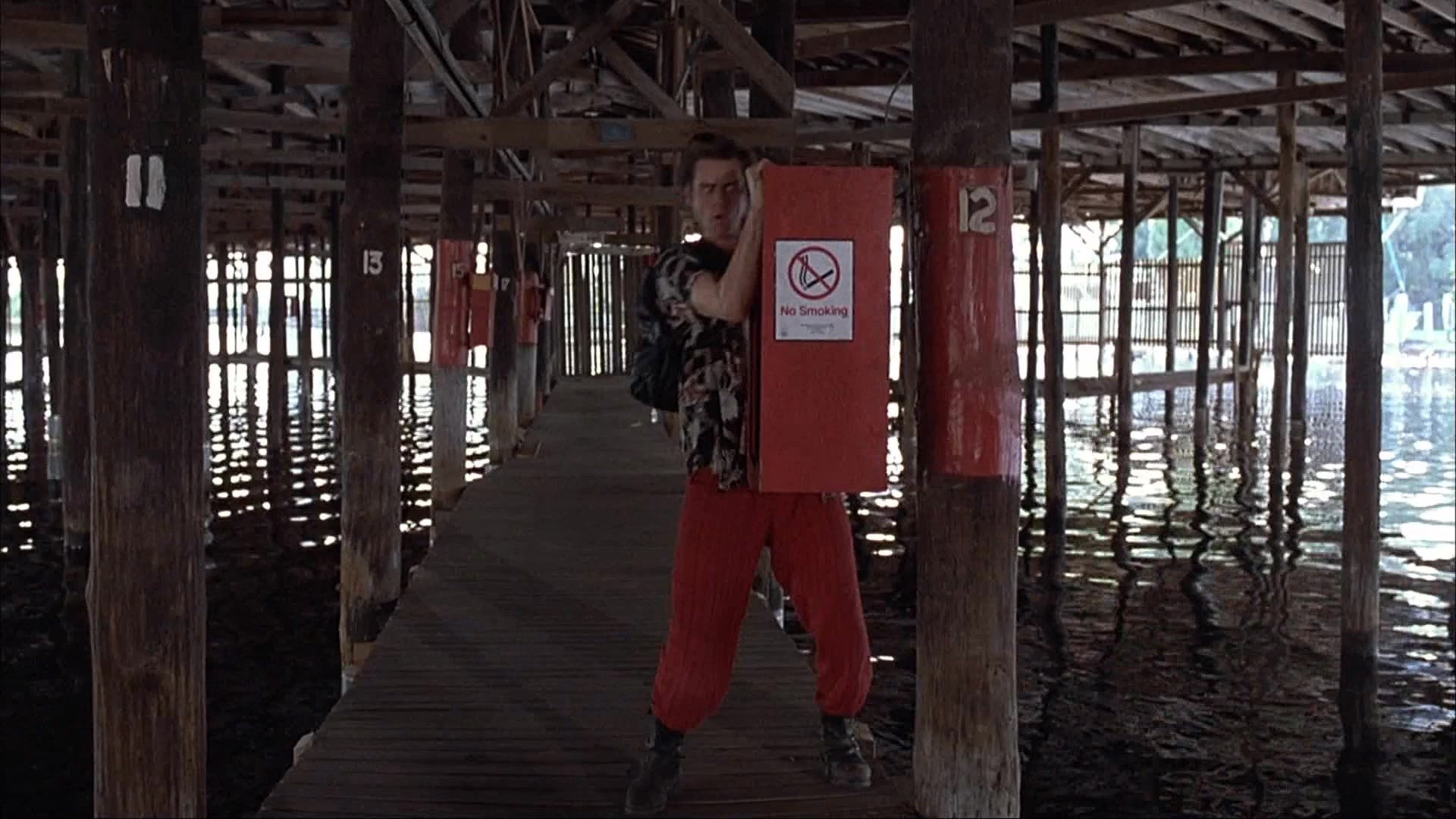Ace Ventura: Pet Detective (1993), wide, 1.78:1 — film still