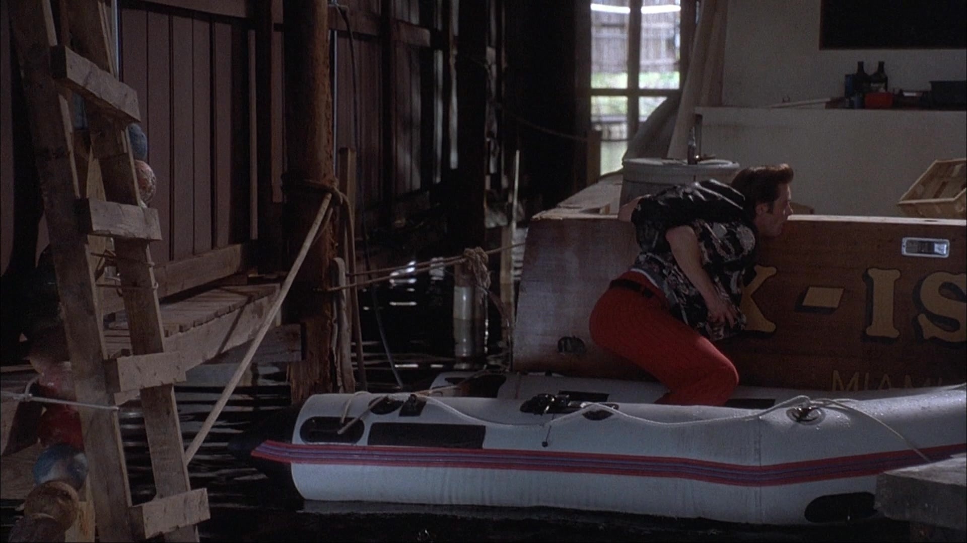 Ace Ventura: Pet Detective (1993), wide, 1.78:1 — film still