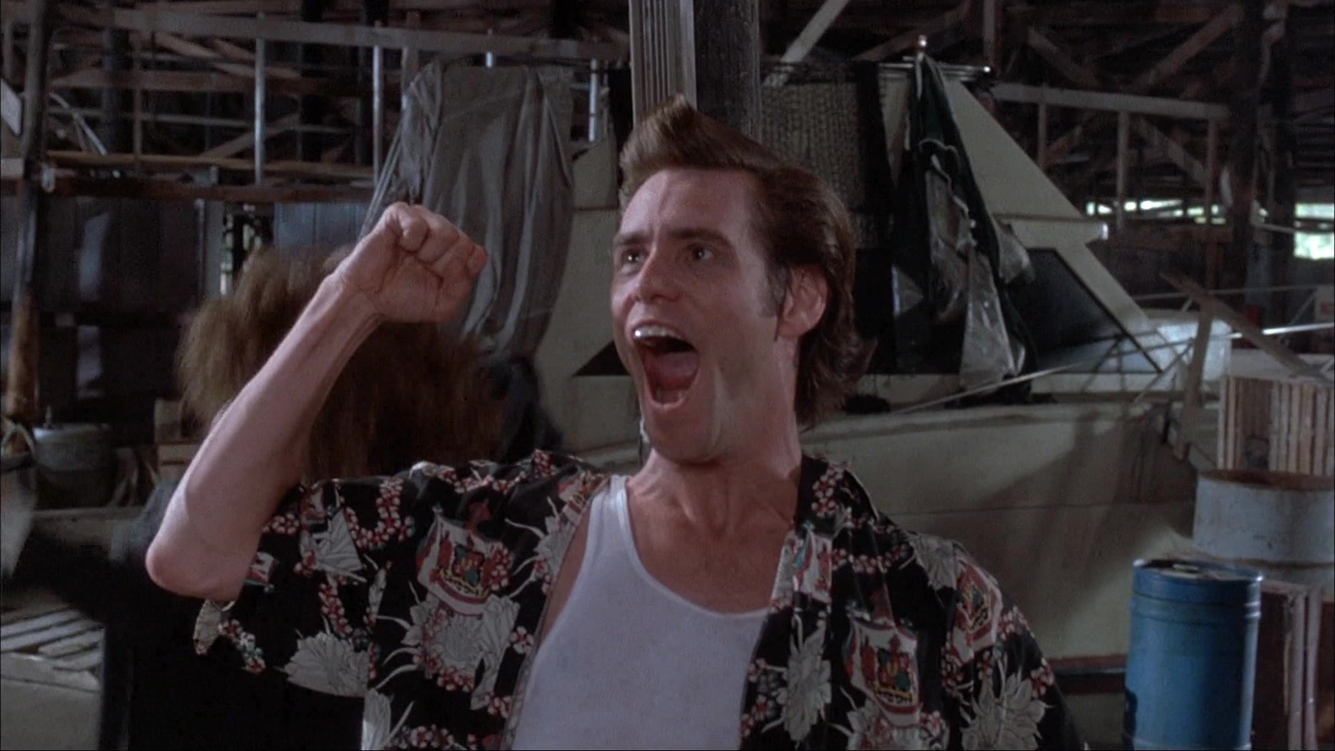 Ace Ventura: Pet Detective (1993), wide, 1.78:1 — film still