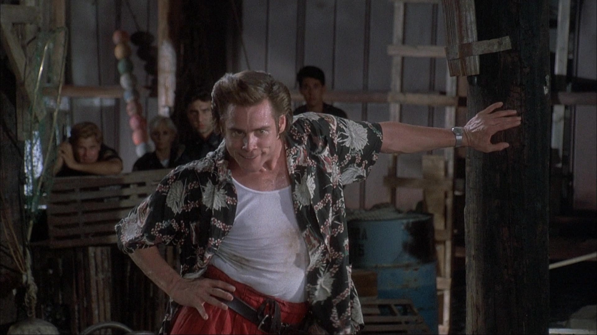 Ace Ventura: Pet Detective (1993), wide, 1.78:1 — film still
