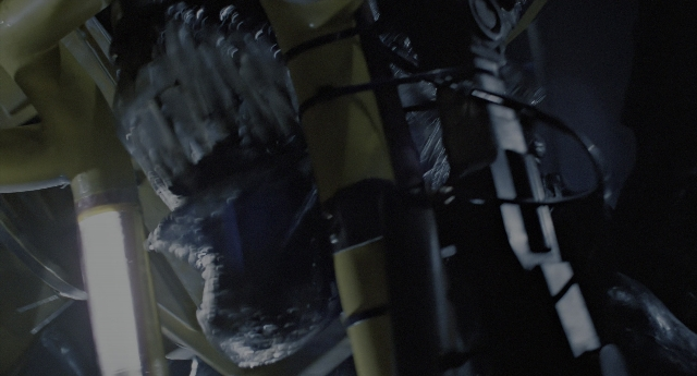 Wide shot frame from Aliens — bicycle