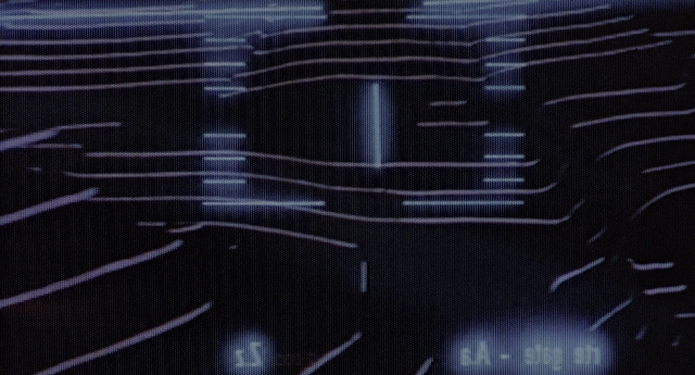 Frame from Aliens — night, building