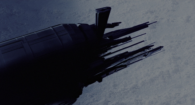 Wide shot frame from Aliens — car, boat